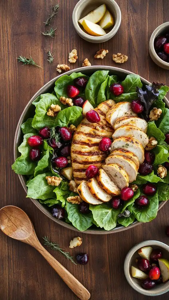 cranberry walnut chicken salad