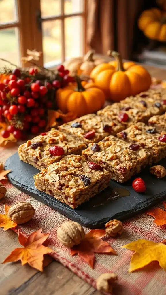 cranberry walnut energy bars