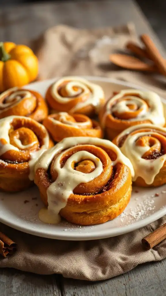 cream cheese pumpkin buns
