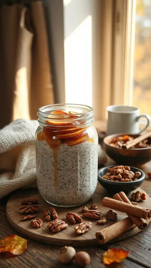 creamy apple cinnamon pudding