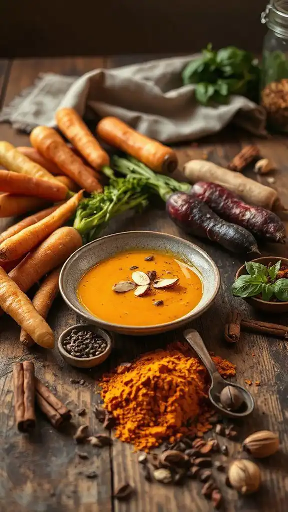 creamy aromatic carrot curry