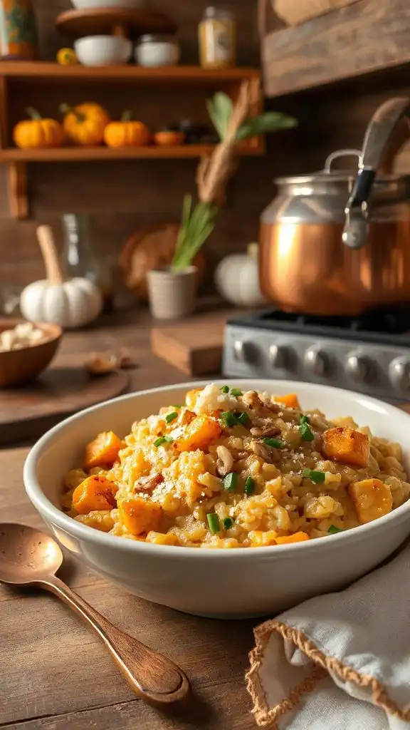 creamy autumn butternut risotto