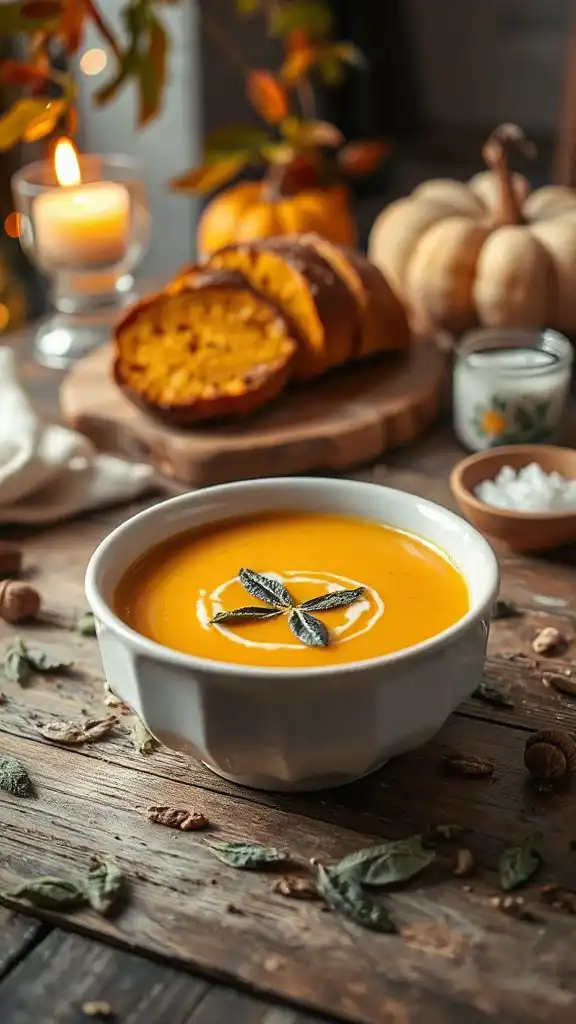 creamy autumn pumpkin soup