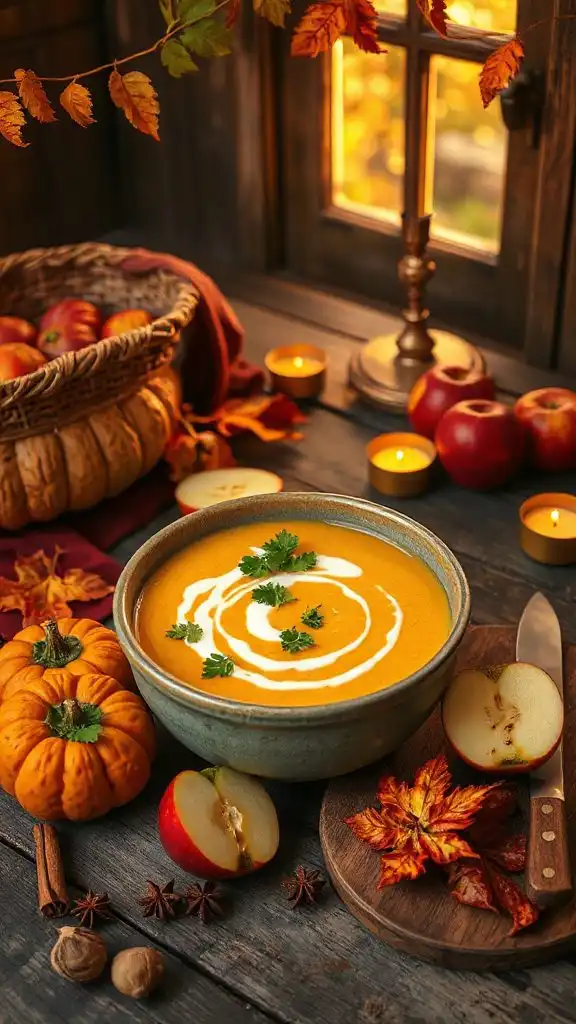 creamy autumn spiced soup