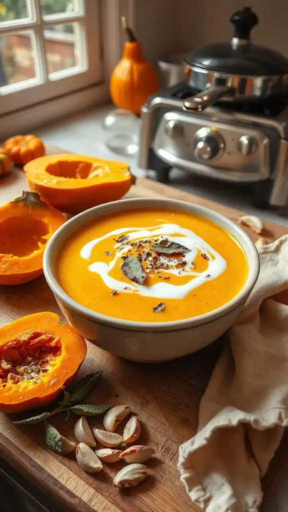 creamy autumn squash soup