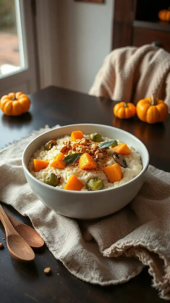 creamy autumn vegetable risotto