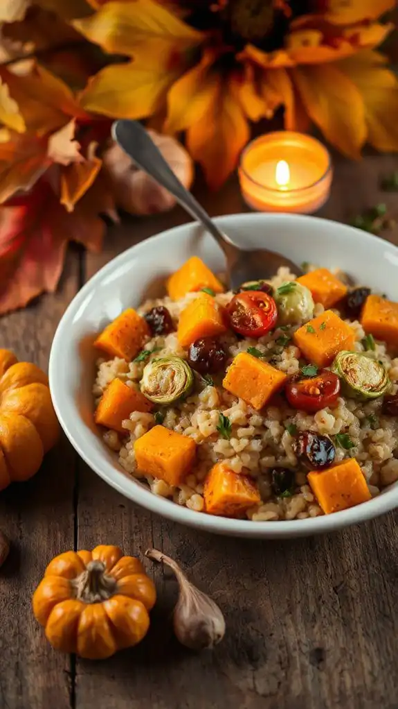creamy autumn vegetable risotto