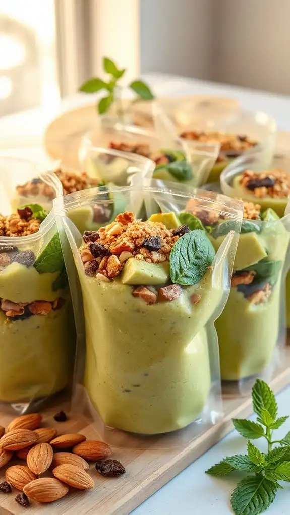 creamy avocado almond smoothie