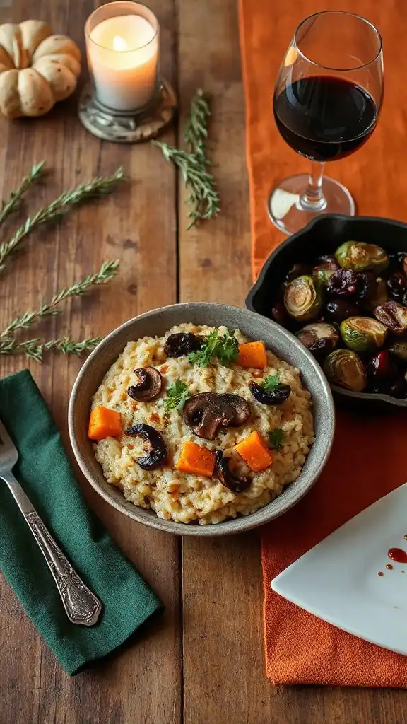 creamy balsamic vegetable risotto