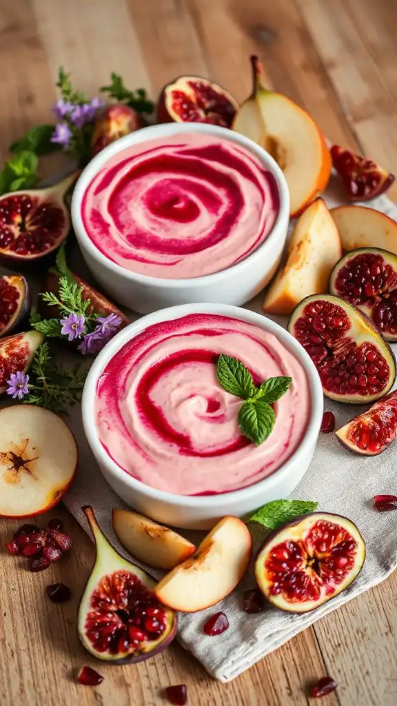 creamy beetroot cheesecake dip
