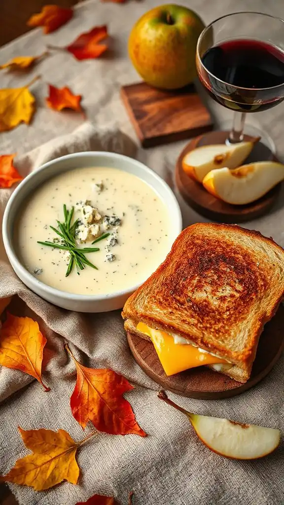 creamy blue cheese soup