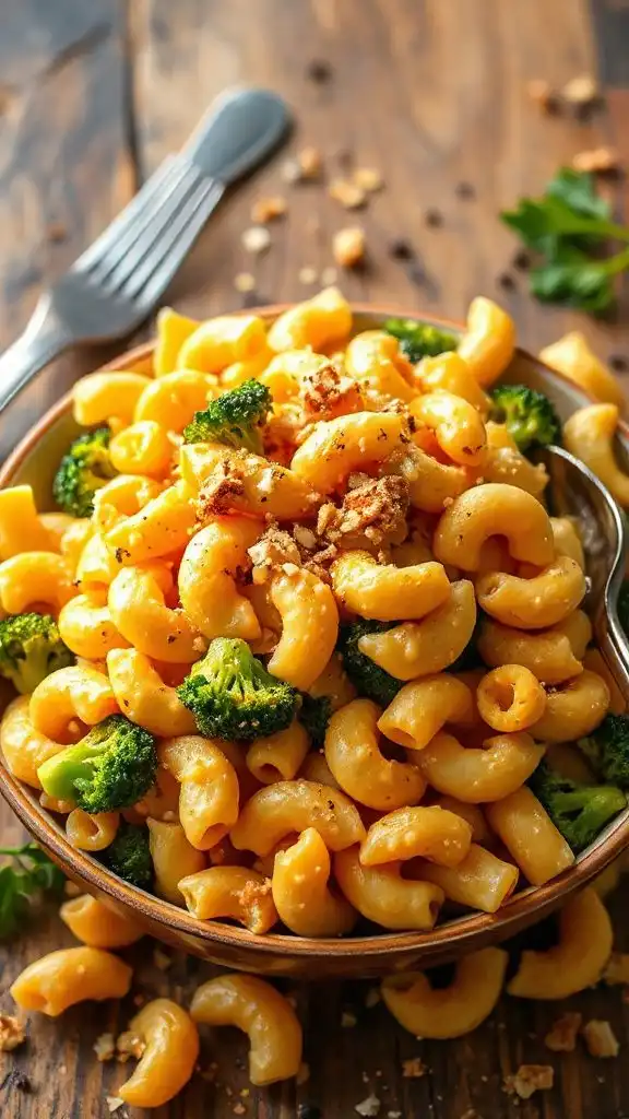 creamy broccoli cheddar mac