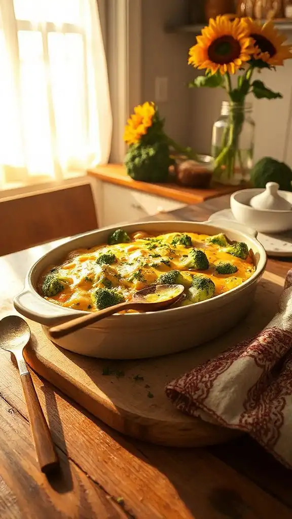 creamy broccoli rice casserole