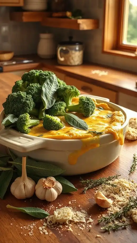 creamy broccoli sage casserole