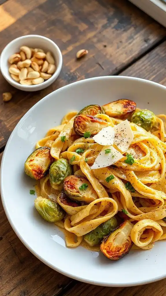 creamy brussels sprouts pasta delight creamy brussels sprouts pasta delight