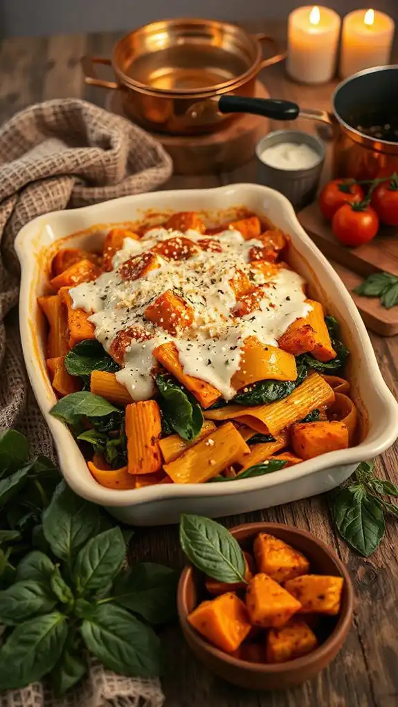 creamy butternut squash lasagna
