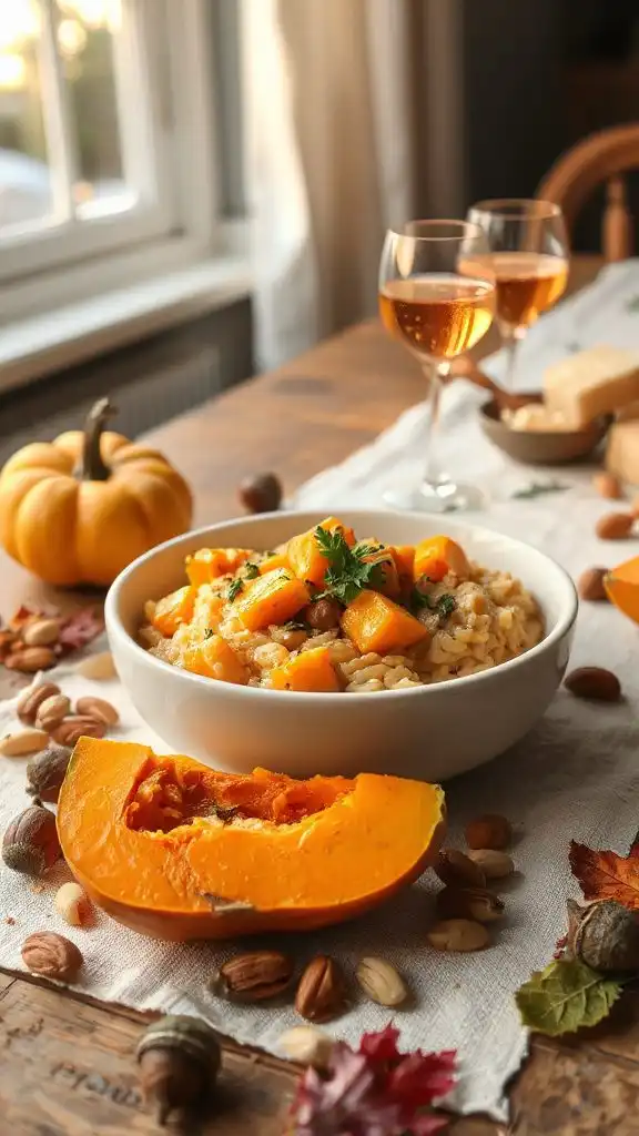 creamy butternut squash risotto