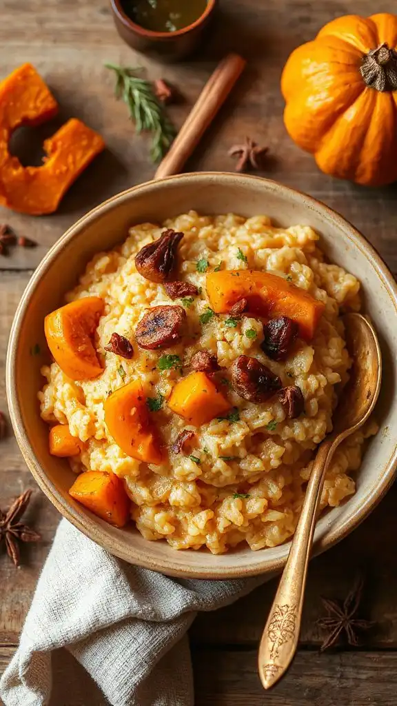 creamy butternut squash risotto