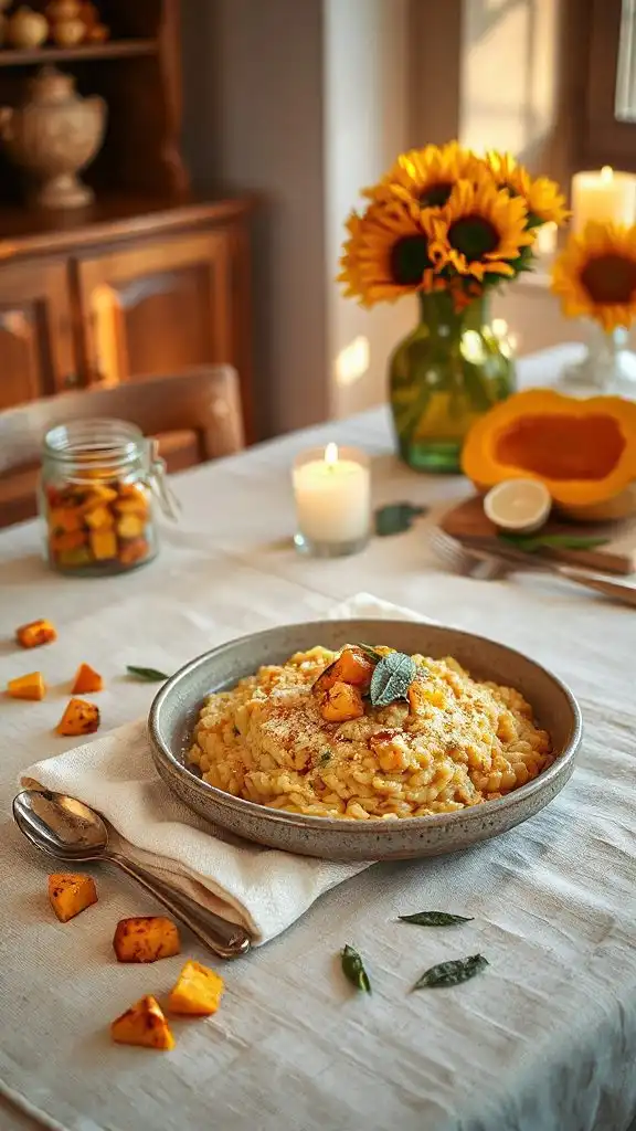 creamy butternut squash risotto