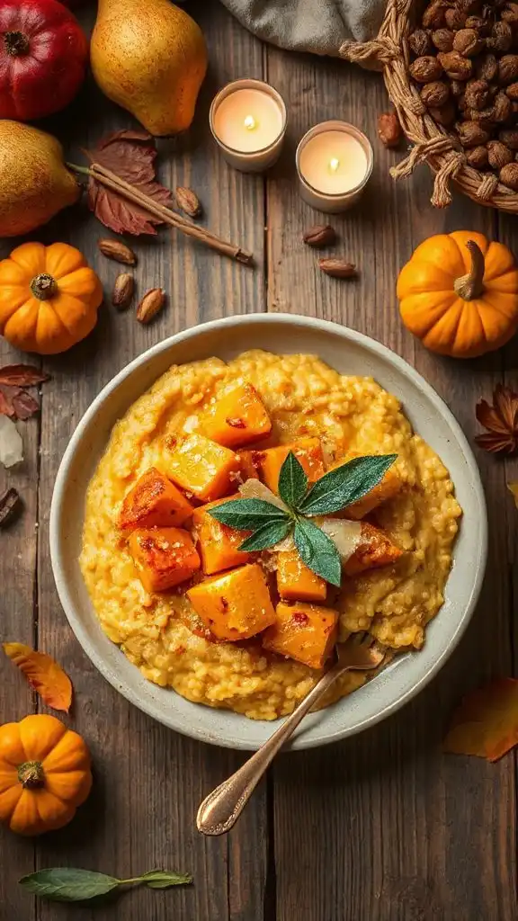 creamy butternut squash risotto