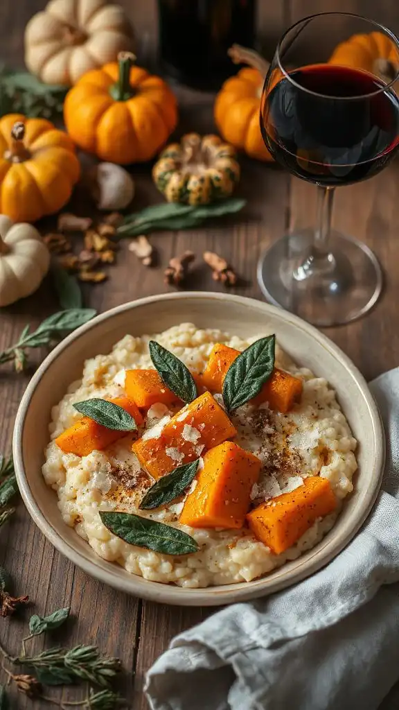 creamy butternut squash risotto