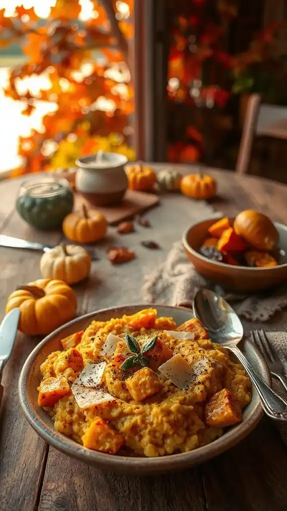 creamy butternut squash risotto