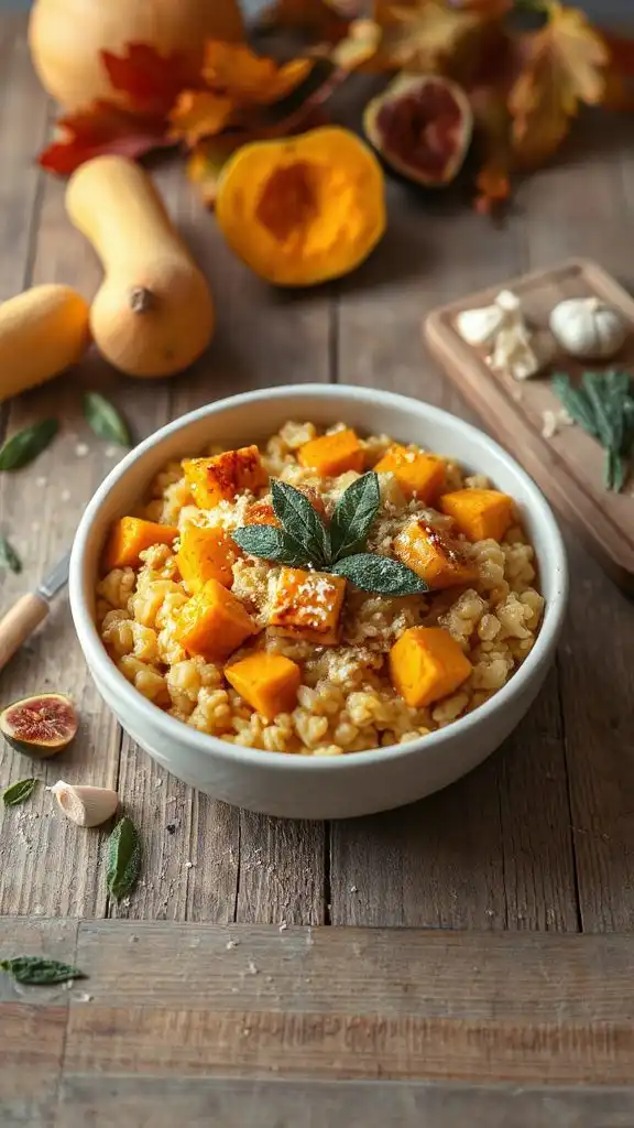 creamy butternut squash risotto