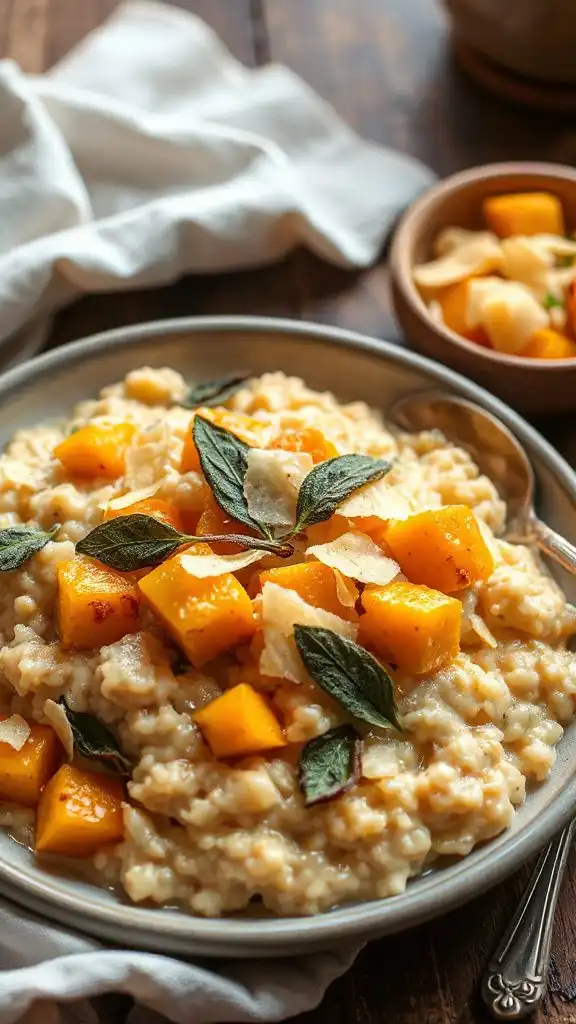 creamy butternut squash risotto
