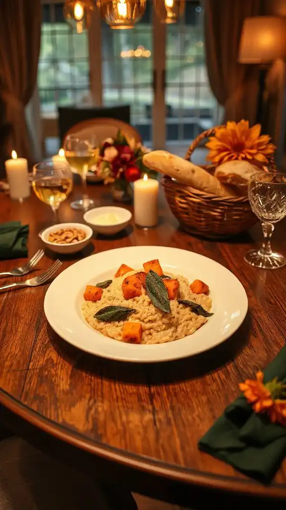 creamy butternut squash risotto
