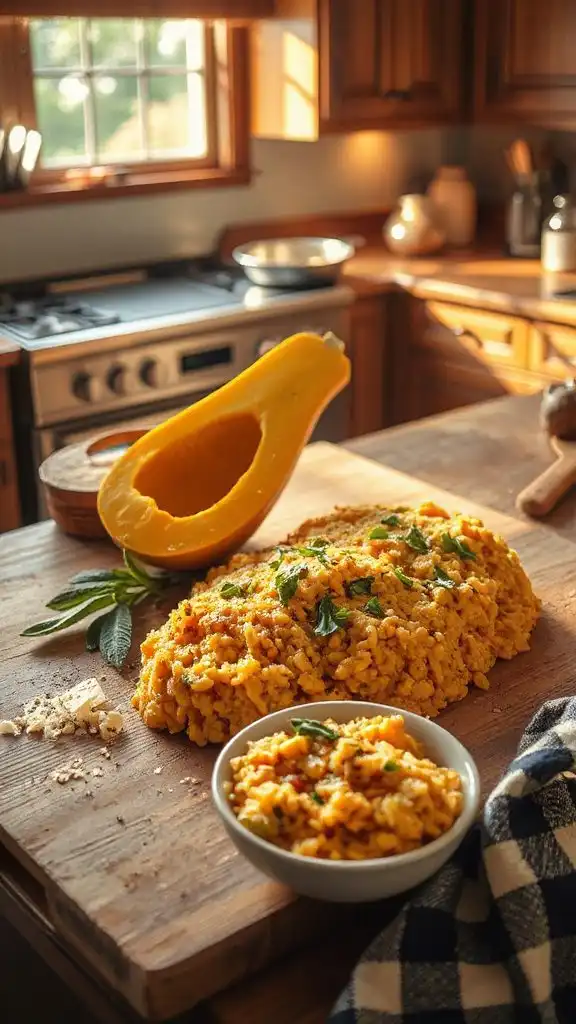 creamy butternut squash risotto