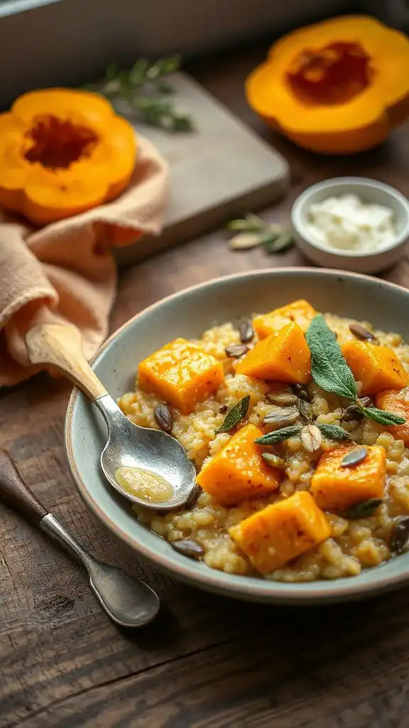 creamy butternut squash risotto