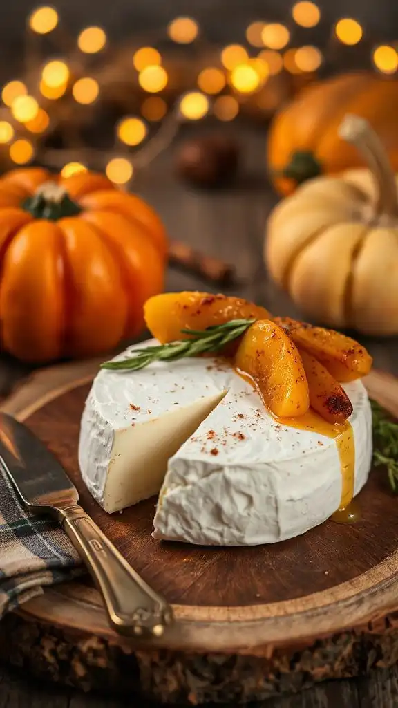 creamy camembert with apples