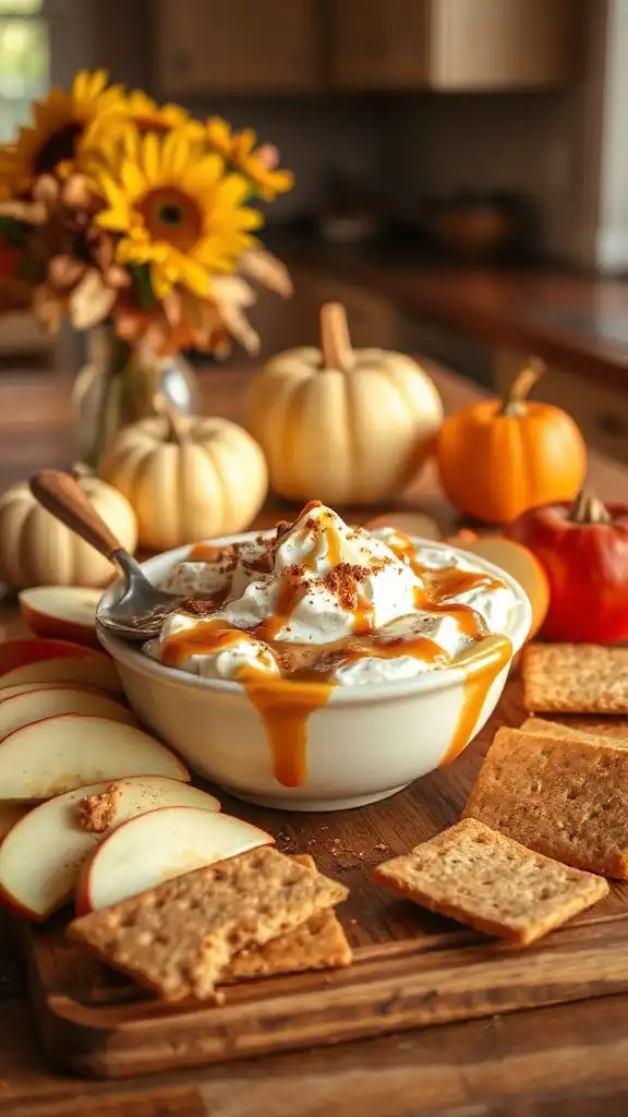 creamy caramel apple dip