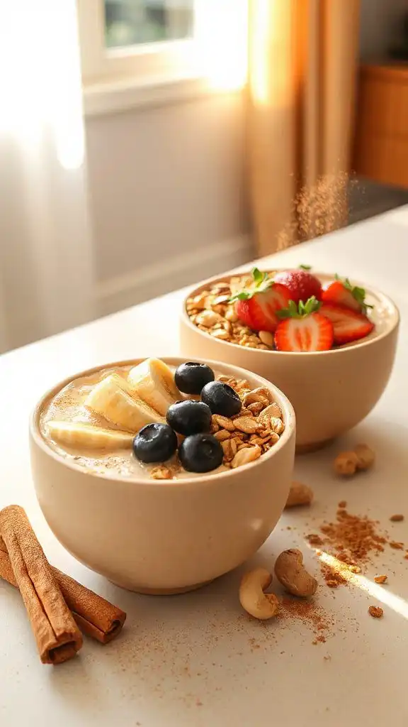 creamy cashew cinnamon smoothie