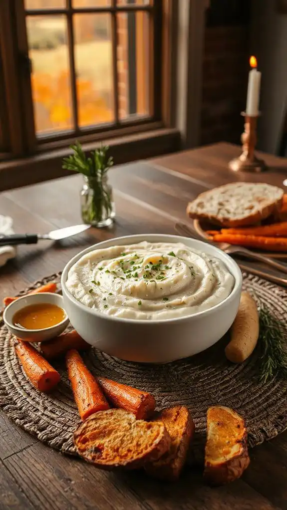 creamy cauliflower leek mash
