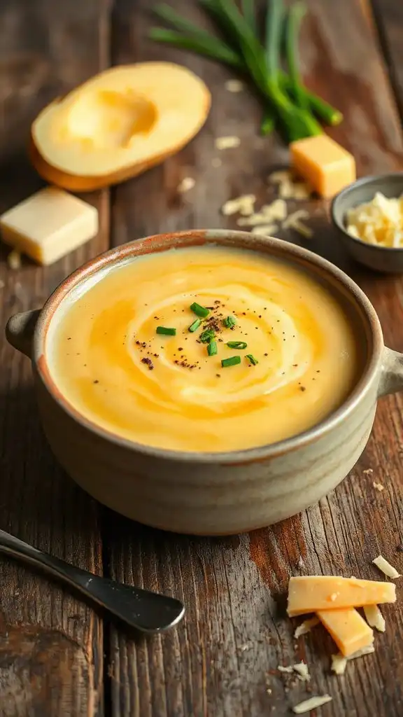 creamy cheddar potato soup