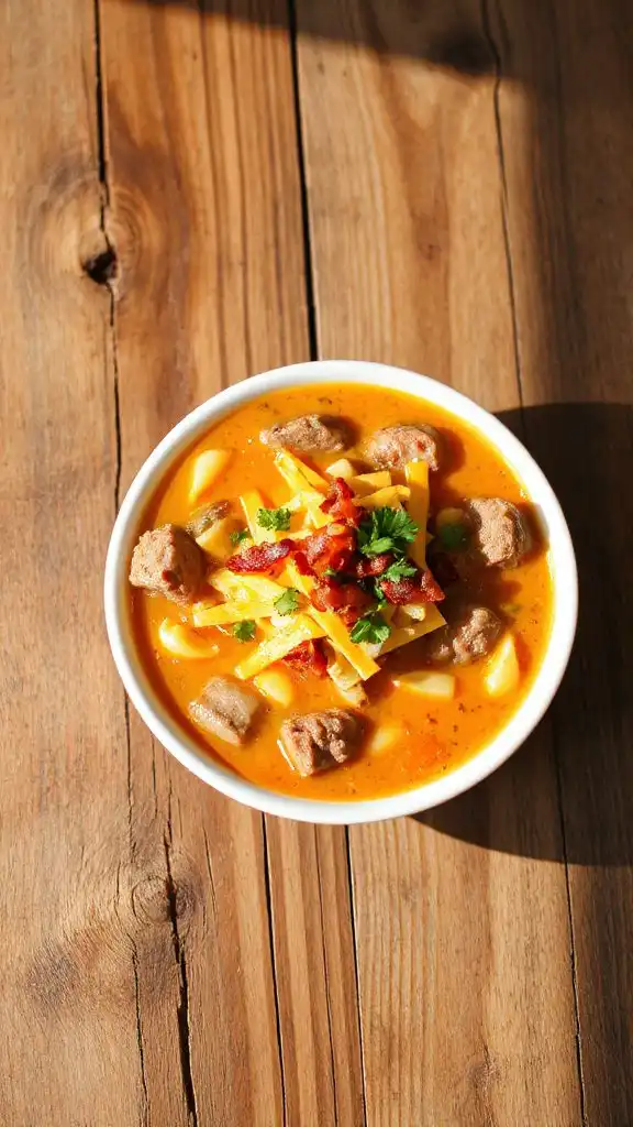 creamy cheeseburger soup recipe