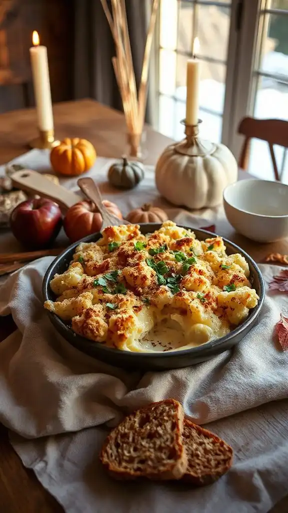 creamy cheesy cauliflower casserole