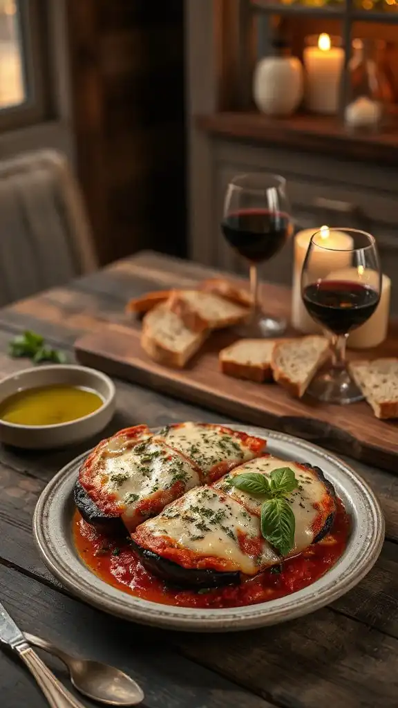 creamy cheesy eggplant layers