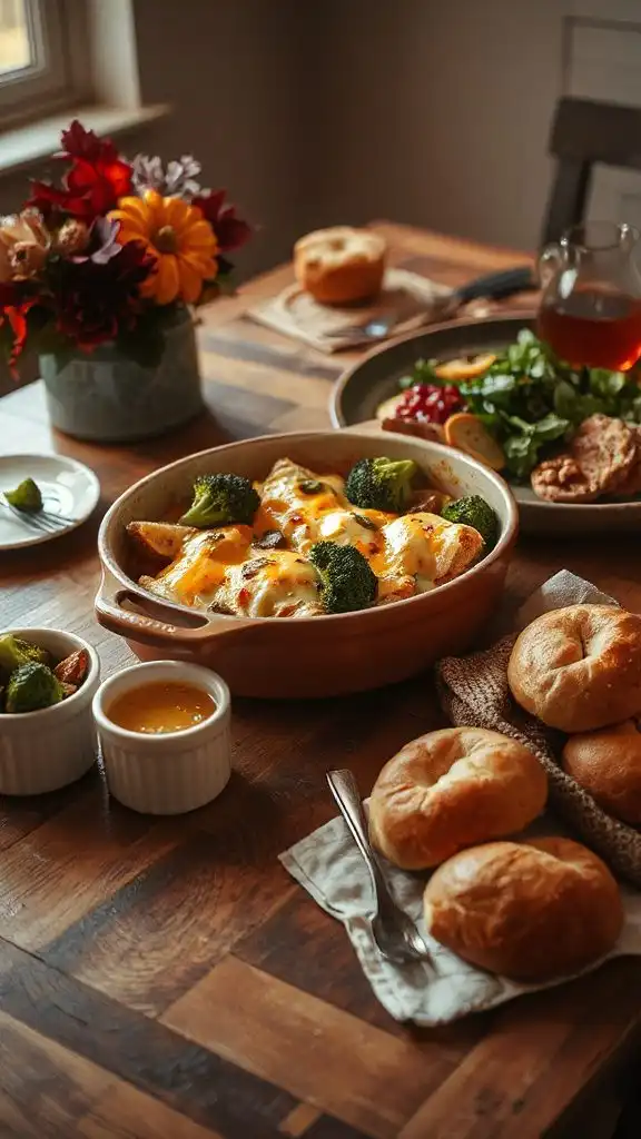 creamy cheesy vegetable bake