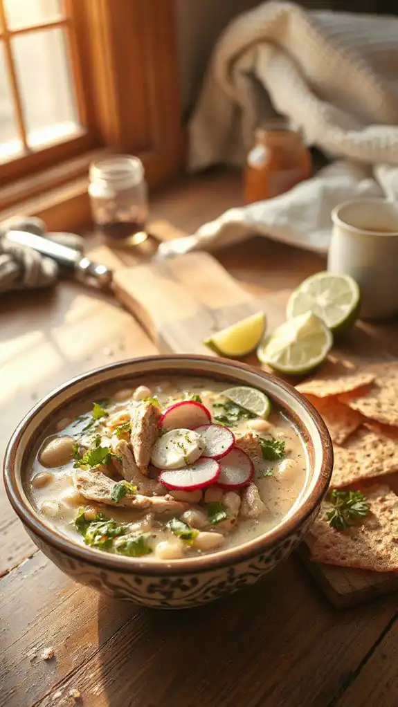 creamy chicken bean chili