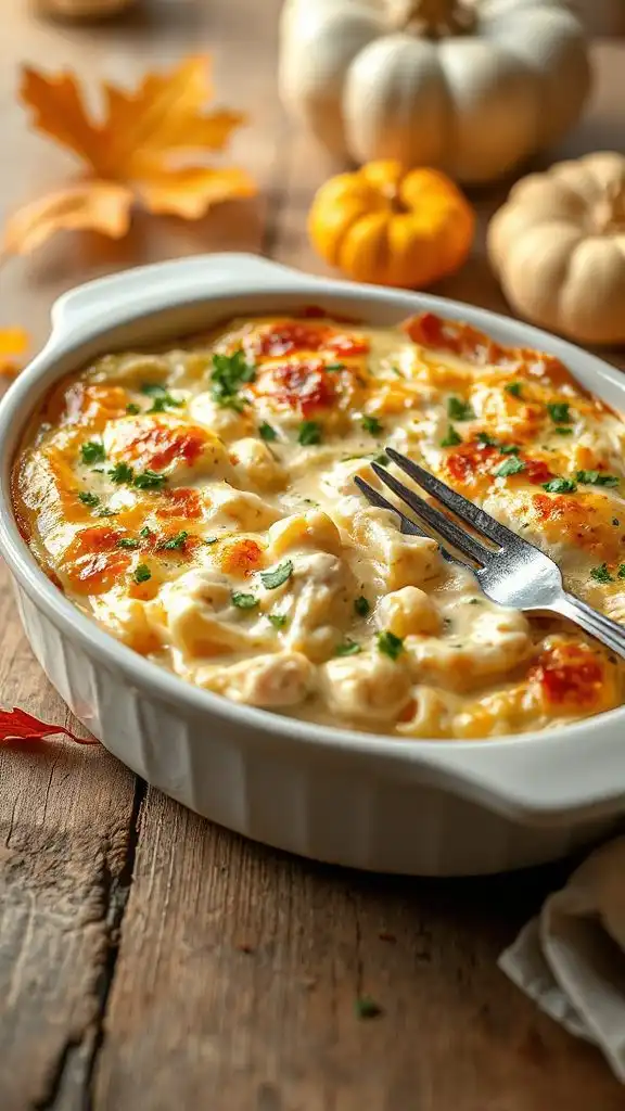 creamy chicken cauliflower bake