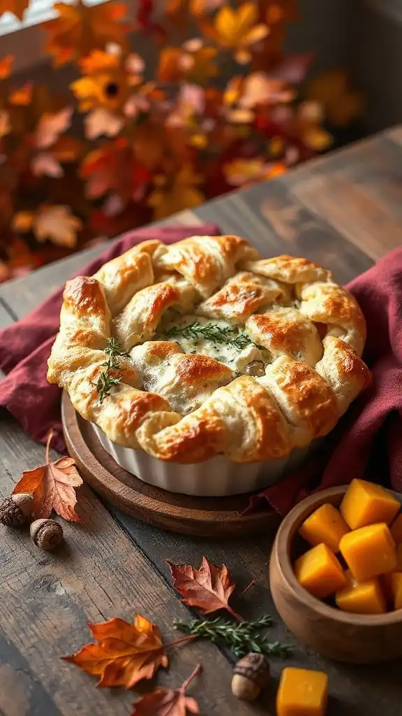creamy chicken leek bake