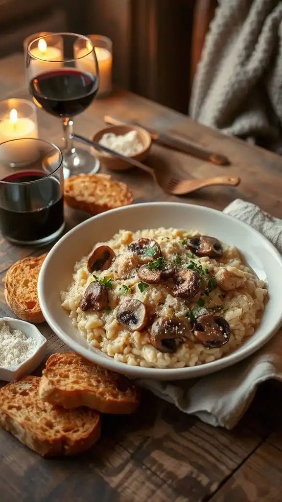 creamy chicken mushroom risotto creamy chicken mushroom risotto