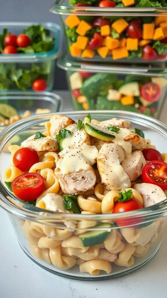 creamy chicken pasta salad