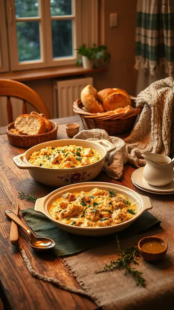 creamy chicken rice casserole
