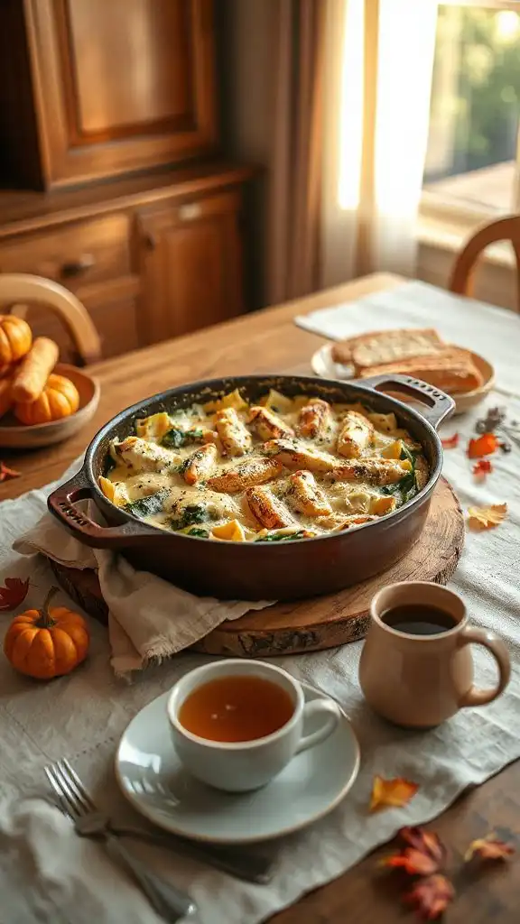 creamy chicken spinach casserole