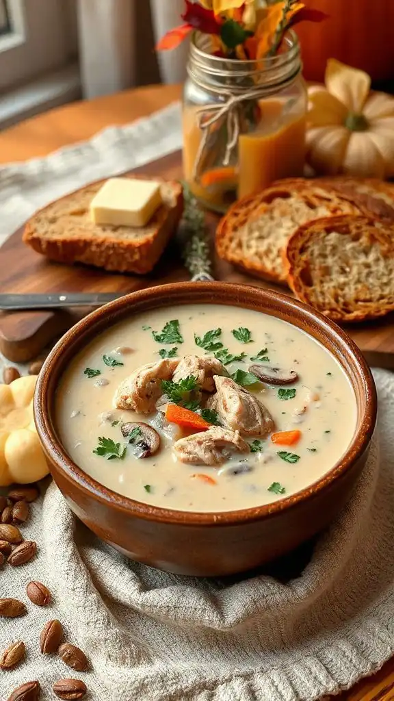 creamy chicken wild rice soup