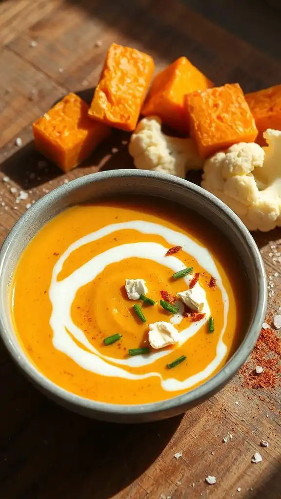 creamy chipotle squash soup