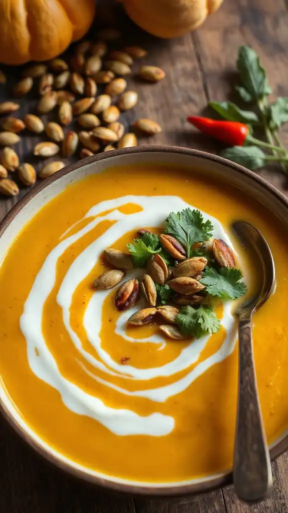 creamy chipotle squash soup